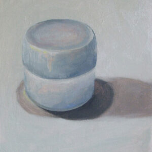 Blue lidded pot