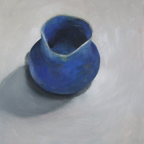 little blue vase