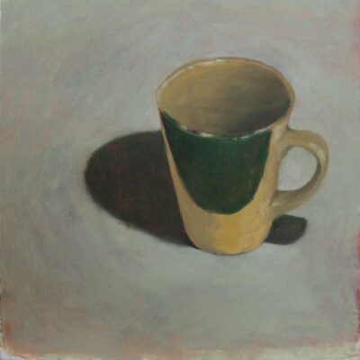 Morning tea cup #3, 2022
acrylic & oil on repurposed board