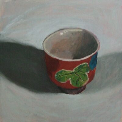 Floral teacup, 2022
oil and acrylic on repurposed board