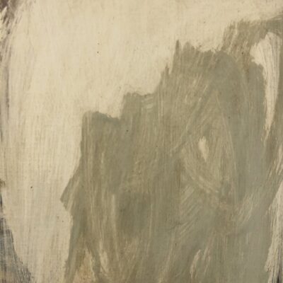 Little sketch I, 2025, acrylic and oil on repurposed board, 25 x12.5 cm