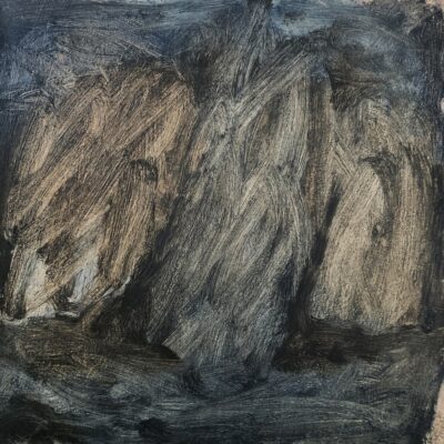 Some Days II, 2025, oil and acrylic on repurposed board